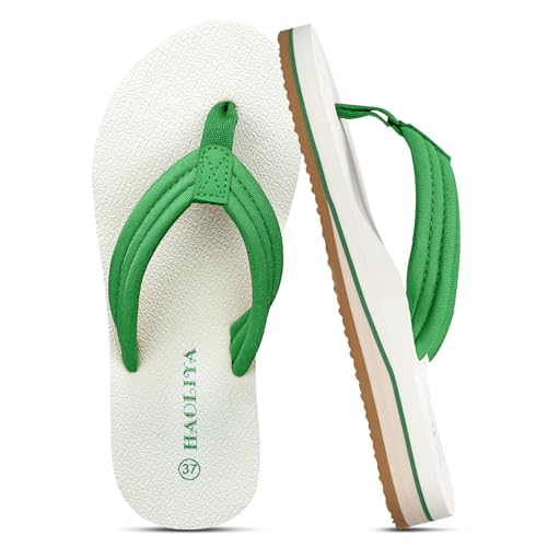 HAOLIRA Flip Flops for Women with Arch Support Comfortable Walking Thong Sandals Ladies Lightweight Ultra Soft Cushion Footbed Slip On Quick Dry for Summer Beach
