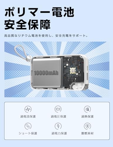 明誠ショップ モバイルバッテリー 10000mAh AS-137 の商品画像 4