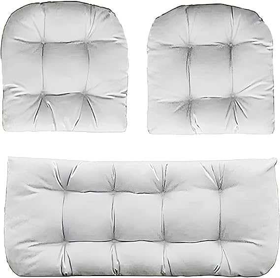 Coussins de siège en osier confortables pour chaise longue et banc de jardin