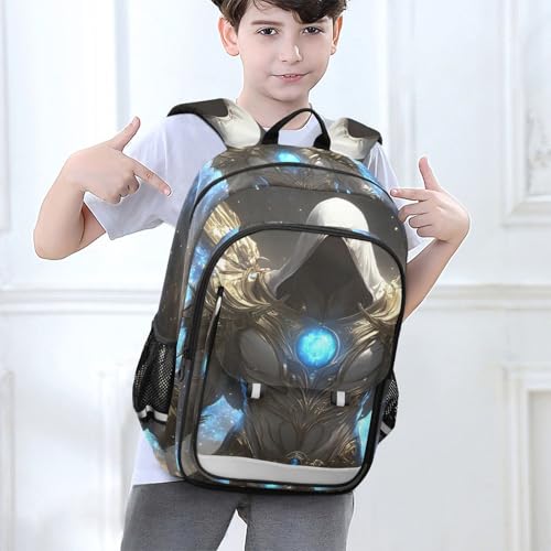 Archangel Fantasy Wing Backpack for Women Men Travel Laptop Backpacks Daypack Book Bag Daypack with Reflective Strip 12.9” × 17.7”2