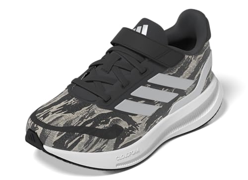 Image of adidas Kids' Marvel Run Falcon 5 Elastic Lace & Strap Shoe