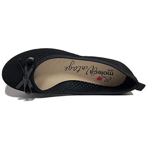 Sapatilha Moleca Verniz Laço Feminina - Preto - 36