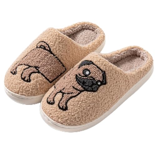 Slippers for Women 2025,Women's Cute Dog Slipper Fuzzy Memory Foam Kawaii Cartoon Animal Slippers Winter Warm Fluffy Shoes