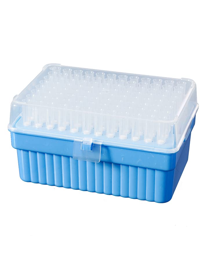 Biologix 1000μl Pipette Tips Filter Tips Lab Plastic Liquid Pipette Pipettor Tips, Rack Pack, Sterile, 4800 Tips/Pack