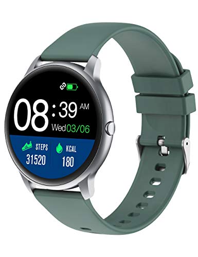 YAMAY Smartwatch, Reloj Inteligente Pulsómetros para Mujer Hombre, Pulsera de Actividad Inteligente Impermeable IP68 con Monitor de Sueño Contador de Caloría Podómetro Cronómetros para Android iOS