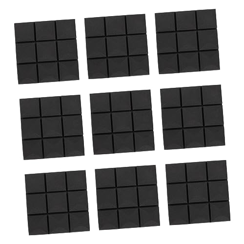Absorption sonore et isolation phonique maximales avec 12 panneaux muraux noirs
