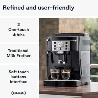 De'Longhi Magnifica S Machine a Café Grain ECAM22.110.B, Machine Expresso et Cappuccino, 1.8L, Noir [Exclusif Amazon]