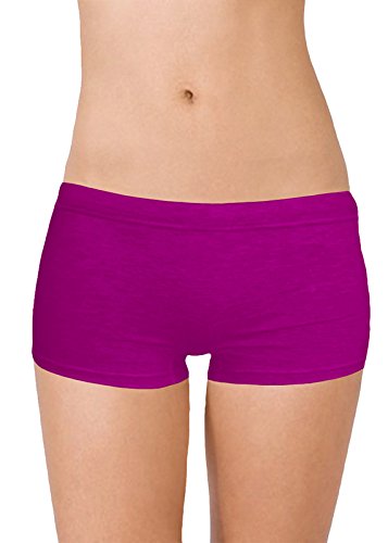 Image of Selfcare Women Soft Cotton Sinker Mid Waist Boyshorts Panties with Concealed Elastic Panel Pack of 3