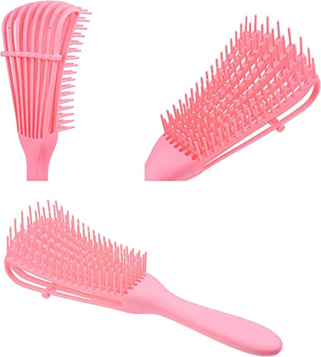 Detangling Brush./Hair Detangler Hair Brush for Curly Hair, EZ Detangler hair brush, Detangler Brush for Afro 3a to 4c Kinky Wavy/Curly/Coily/Wet/Dry/Oil/Thick/Long Hair (Pink) - Image 2