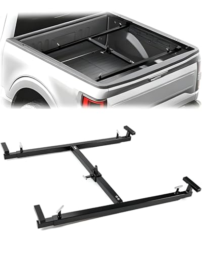 GarveeTech Truck Bed Lifter 800 LBS Capacity 43 - 79 Adjustable Universal Box Lift for Pickup Heavy Duty Powder-Coated Steel Lifter for Pickups Trucks (Black)
