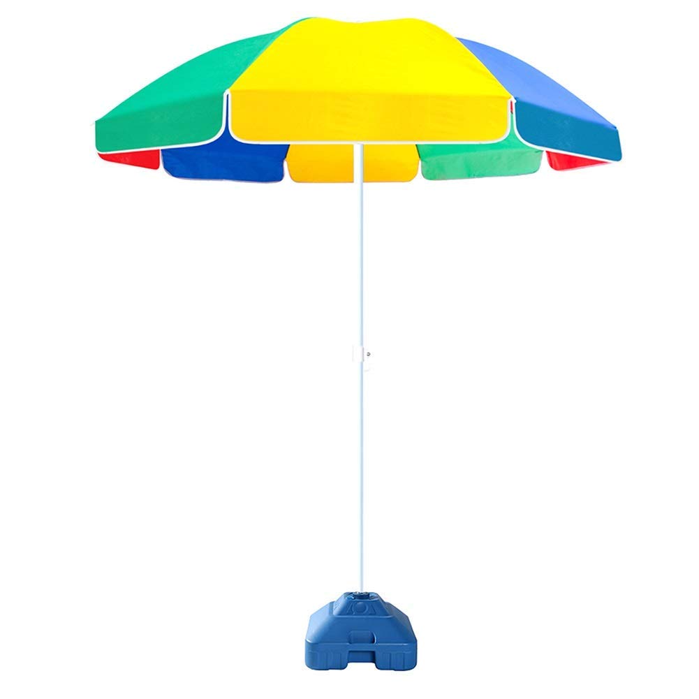 Sombrilla de patio estable para viento con base de agua para mesa exterior