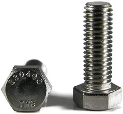 3/8"-16 x 5" - Hex Tap Bolt 18-8 Stainless Steel - Qty-25