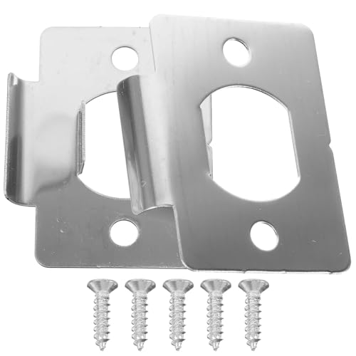 Kit de refuerzo de placa de cierre metálica de 2 piezas for cerrojo de seguridad de puerta principal