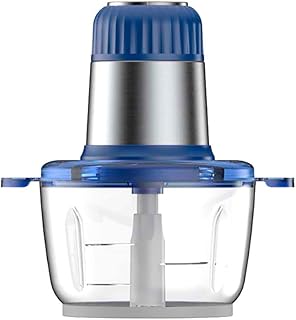 JJINPIXIU Elektryczna maszynka do mielenia mięsa, robot kuchenny, z odłączanym dwuwarstwowym ostrzem ze stali nierdzewnej, odpowiednia do warzyw, owoców, orzechów, mięsa i błota, używana do krojenia,