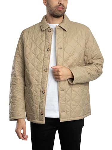 Barbour Men's Tyne Liddesdale Quilted Jacket, Washed Stone
