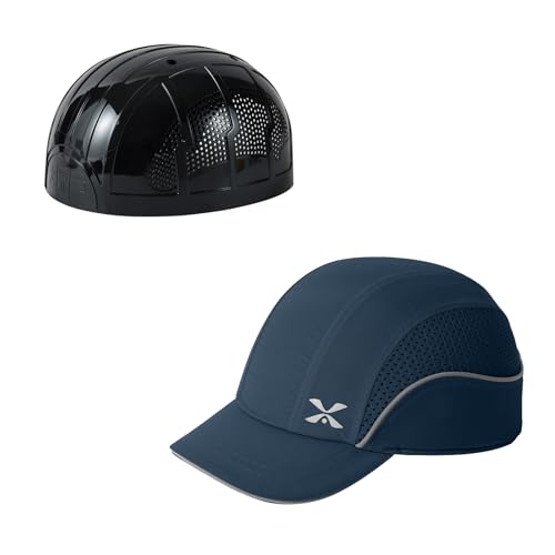 Berretto da baseball di sicurezza leggero cappello rigido di sicurezza cappello di protezione per la testa cappello traspirante M18109H-Navy-tesa corta