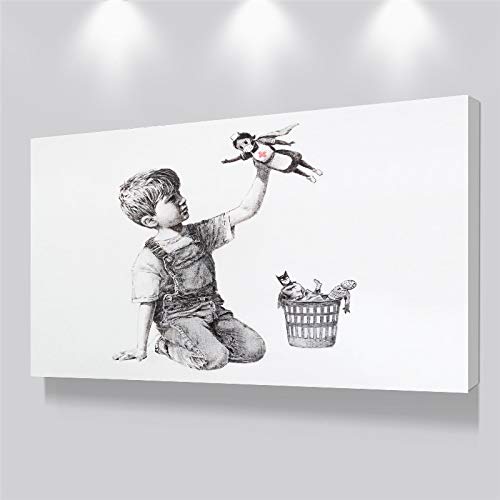 Banksy Game Changer tableau infirmière pour salon et bureau