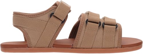 Image of WHITIN Womens Sandals Wide Width Beach Sandles Straps with Adjustable Hooks Size 8 Barefoot Hiking Walking Flat Water Shoes Minimalist Vacation Casual Zero Drop Sport Light Brown 38