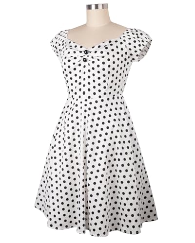 Image of YARN & INK Retro Swing Dresses for Women 1950s Vintage Rockabilly Clothes Pinup Clothing Cocktail Party Dress