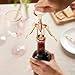 Twine Winged Corkscrew Wine Opener, Versatile Bottle Opener for Beer and Soft Drinks, Stainless Steel with Ergonomic Handle and Sharp Screw for Bartenders, Home Bar, Kitchen, Set of 1, Copper and Gold