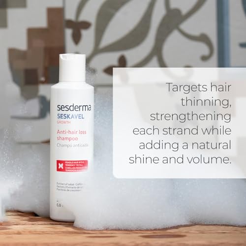 Sesderma SESKAVEL Strengthening Hair Shampoo for Thinning and Fragile Hair 6.8 fl. Oz