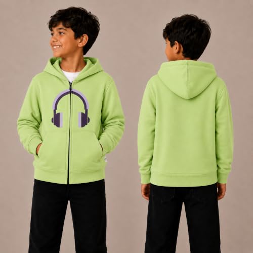 Image of The Mom Store Winter Jackets for Kids | Cute Sweatshirt and Cool Hoodies for Baby Boy and Baby Girls | with Zippers | Hoodie Cap