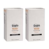 GOJO NATURAL ORANGE Pumice Industrial Hand Cleaner, 5000 mL Quick Acting Lotion Hand Cleaner Refill for GOJO PRO TDX Dispenser (Pack of 2) - 7556-02