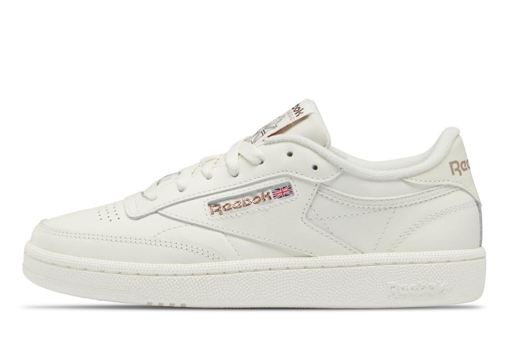 Reebok Women Club C 85 Sneaker, Chalk/Chalk/Rose Gold, 2.5