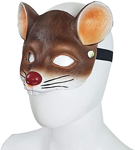 Animal Mask 3D Mouse Mask Halloween Mask for Halloween Cosplay Party Props - Brown - Image 4