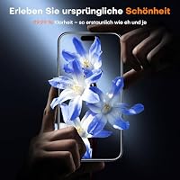 TOCOL für iPhone 15 Pro für Panzerglas, Full Screen Auto-Installation 9H Härte Folie Stoßfest Kratzfest Anti-Fingerabdruck Anti-Bläschen Schutzfolie für iPhone 15 Pro, Kompatibel mit Hülle, 2 Stück – Ansicht 6