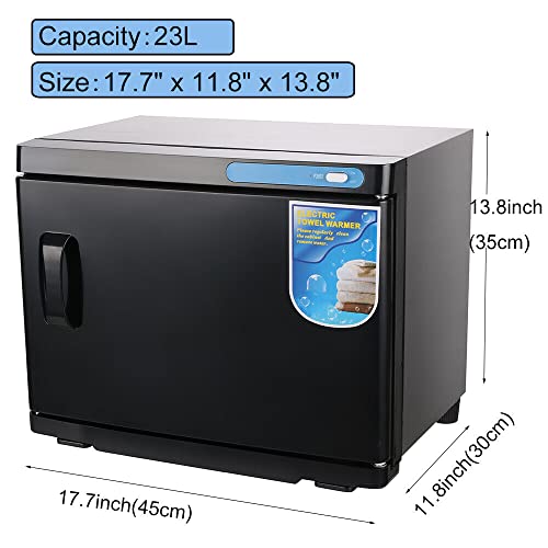 تدفئة مناشف ساخنة احترافية من لا بيرلا تيك - سبا - عيادة - صالونات التجميل - لون اسود