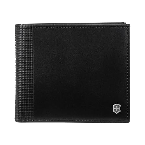 Image of Victorinox Altius Alox, Deluxe Bi-Fold Leather Men's Wallet with RFID Protection, Black (611571)