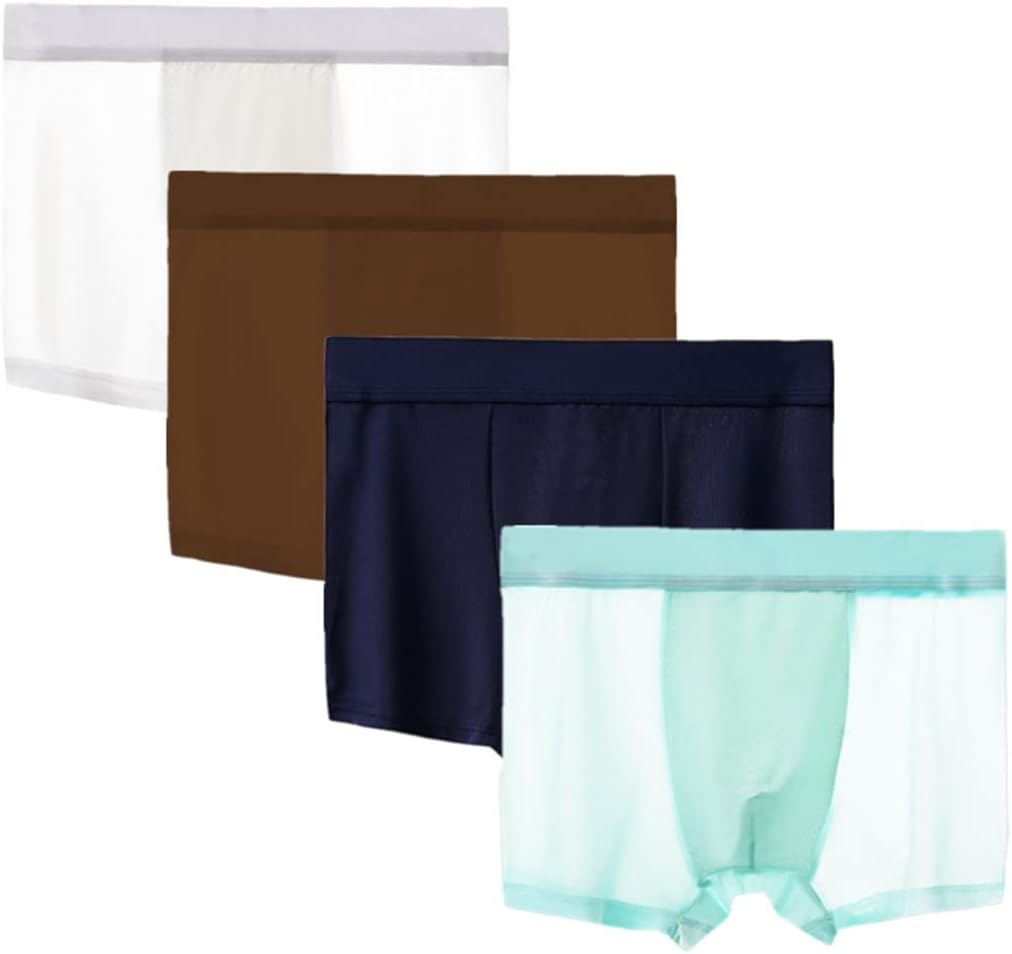 XXXDXDP Boxer Briefs 4pcs/Set Shorts Men's Sexy Underwear Panties (Color : D, Size : 2XL) : Clothing, Shoes & Jewelry