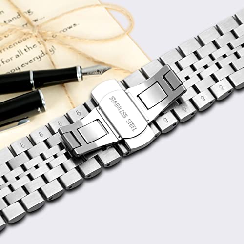 Bracelet 22mm Acier Inoxydable Argent avec système libération rapide - 4