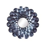 Abmessungen - Die Wandlänge beträgt etwa 80 cm / 31,5in, die Höhe beträgt etwa 80 cm / 31,5in, und die Breite beträgt etwa 8 cm / 3.1in.Dieser runde Spiegel eignet sich sehr gut für die Wanddekoration.