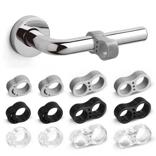 Alta qualità: i robusti fermaporta sono realizzati in plastica elastica di alta qualità, atossica e inodore, sicura da usare, la soluzione perfetta per evitare che le maniglie delle porte/finestre colpiscano pareti e mobili e causino danni.