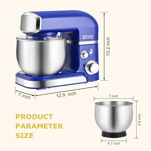 image for Kitchen in the box Stand Mixer,3.2Qt Mini Electric Food Mixer,6 Speeds
