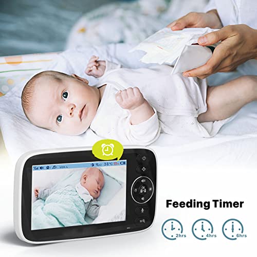 Monitor de bebê, Câmera de Monitor de bebê Sem Fio Com Função de Visão Noturna de 100‑240 V para Qua