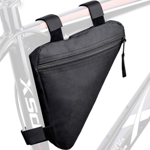 Retoo Borsa triangolare per bicicletta, 2 l, borsa per quadro,
