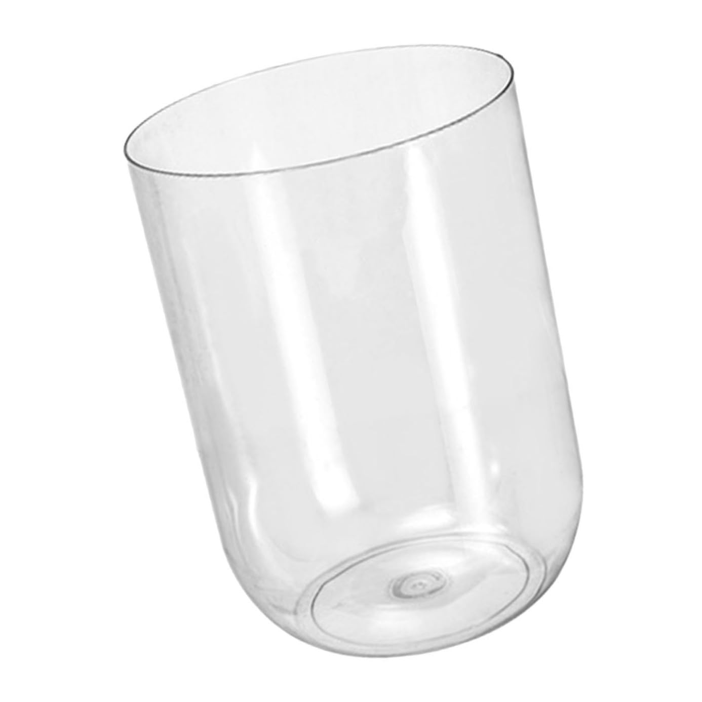 INOOMP Large Clear Trash Bucket Transparent Garbage Can for Bedroom Living Office Dorm Rubbish Storage Container Simple Plastic Waste Bin for Home Organization