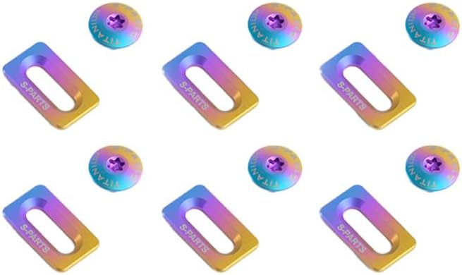 Lock Plate Screw Support for Shimano Road Bike Cleats Titanium Alloy Screws Cleats