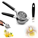 Presse-Citron en Acier Inoxydable avec Zesteur, Presse Manuelle pour Citron et Citron...