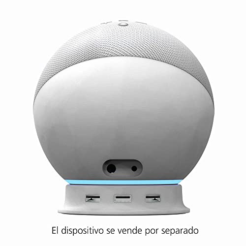 Base de carga USB para Echo 4.ª generación en color blanco, accesorio oficial Made for Amazon 2