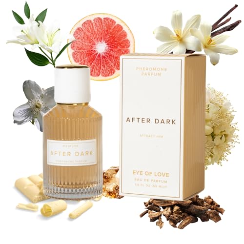 Eye of Love After Dark Pheromone Perfume for Women - Sultry Scent Cologne with Jasmine Vanilla White Chocolate - Long Lasting Plant-Based Fragrances - Bold Scent for Her - 50ml/1.6fl oz