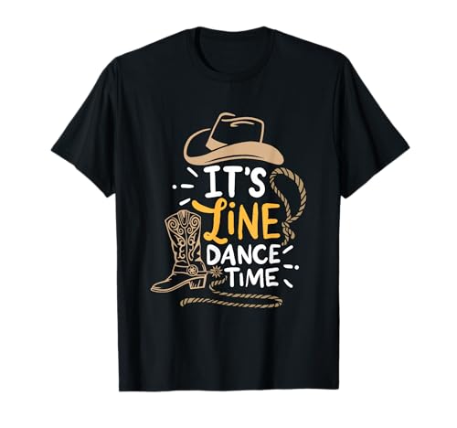 Cool Line Dance It's Line Dance Time Country Western Boots