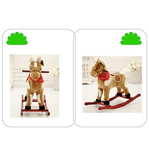 Schaukelpferd Indoor & Outdoor Schaukelpferd Spielzeug, Kid Wooden Rocker, Reiten auf Spielzeug for 1-3 Jahre alt… – Bild 4