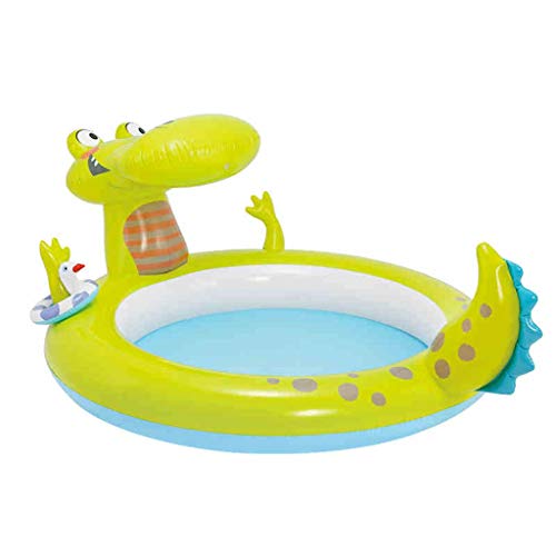 YHDD Children's pool baby baby family large inflatable paddling pool sand pool fishing water wave wave pool (mushroom round pool) (Color : E)