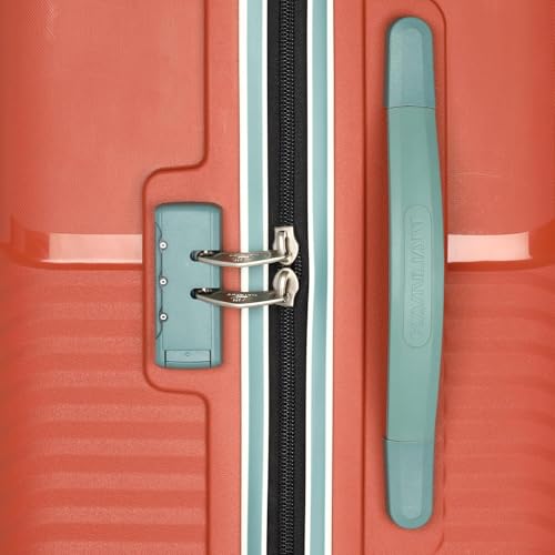 Image of American Tourister Kamiliant Cabin Luggage Polyproplyene Dual 4 Spinner Wheels Trolley Bag /Luggage,with 3 Years International Warranty 55 cm (Rust)