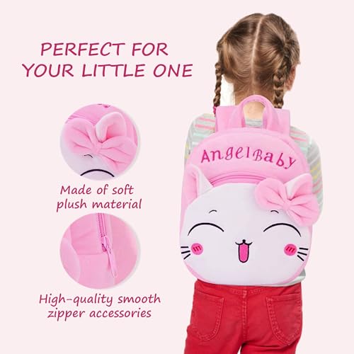 Image of ADISA Kids Backpack Toddler Bag Back Pack Plush Cartoon for Girls and Boys 1-5 Years