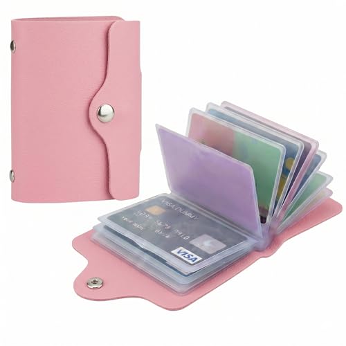 Image of Kraptick Card Holder Wallet for Men & Women - Credit Card Holder Organizer Multi Slot Card Case Wallet Compact Visiting Card Holder Slim Pocket Card Organizer for Daily Use & Travel (Plain)